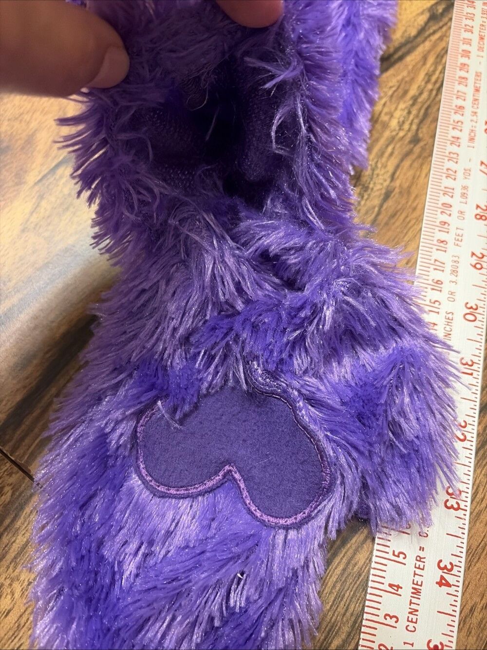 Care Bears Jumpsuit Child Small Purple Share Bear Costume Furry Flip Mitt Hooded - Picture 10 of 14